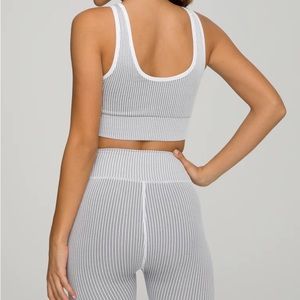 Good American ribbed workout set